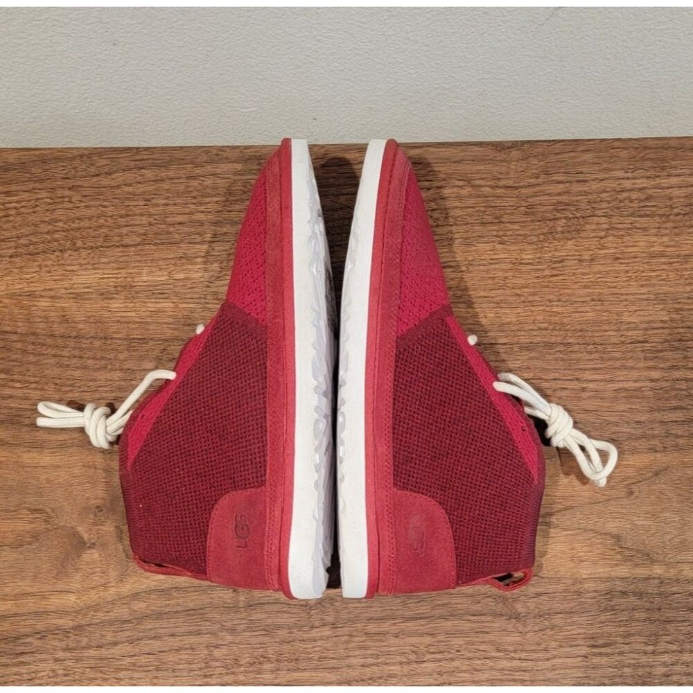 NWOB UGG For Men Neumel Hyperweave Wool / Suede Chukka Boots Flag Red US Size 9 - Picture 5 of 11